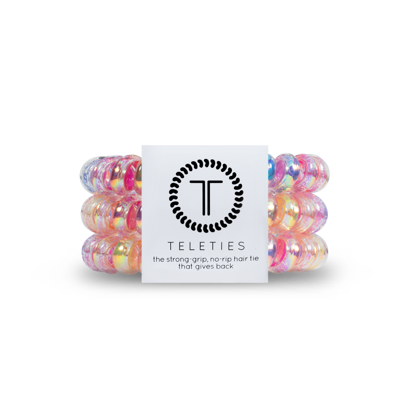 TELETIES Spiral Hair Coils | Small | Eat Glitter for Breakfast