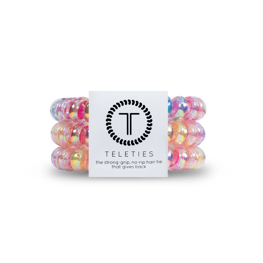 TELETIES Spiral Hair Coils | Small | Eat Glitter for Breakfast