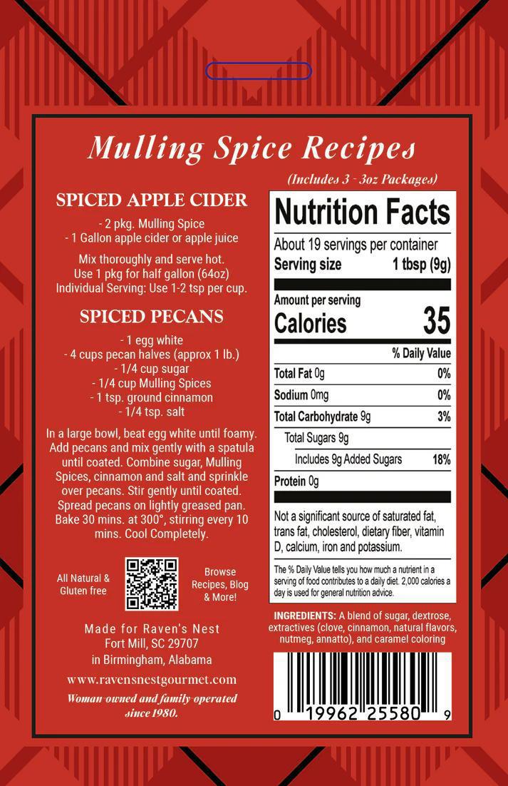 Raven's Nest Mulling Spice Gift Box - Holiday