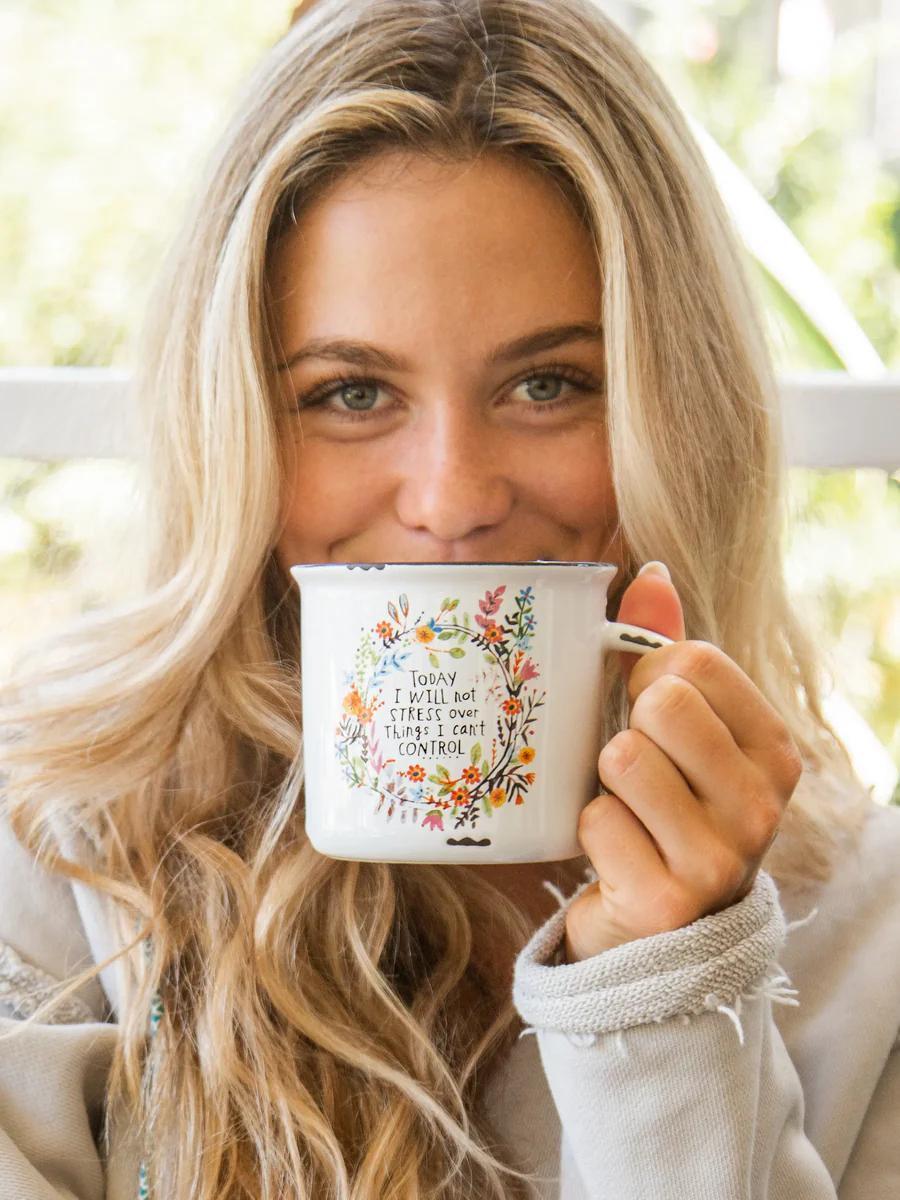 Natural Life Camp Coffee Mug Today I Will Not Stress