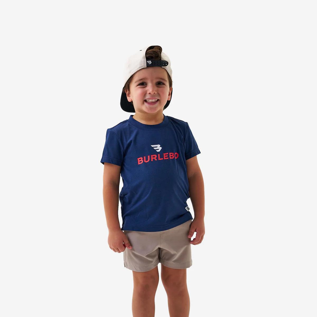 Burlebo Youth Go To Tee Prepack - Flying B Logo - Navy & Sage