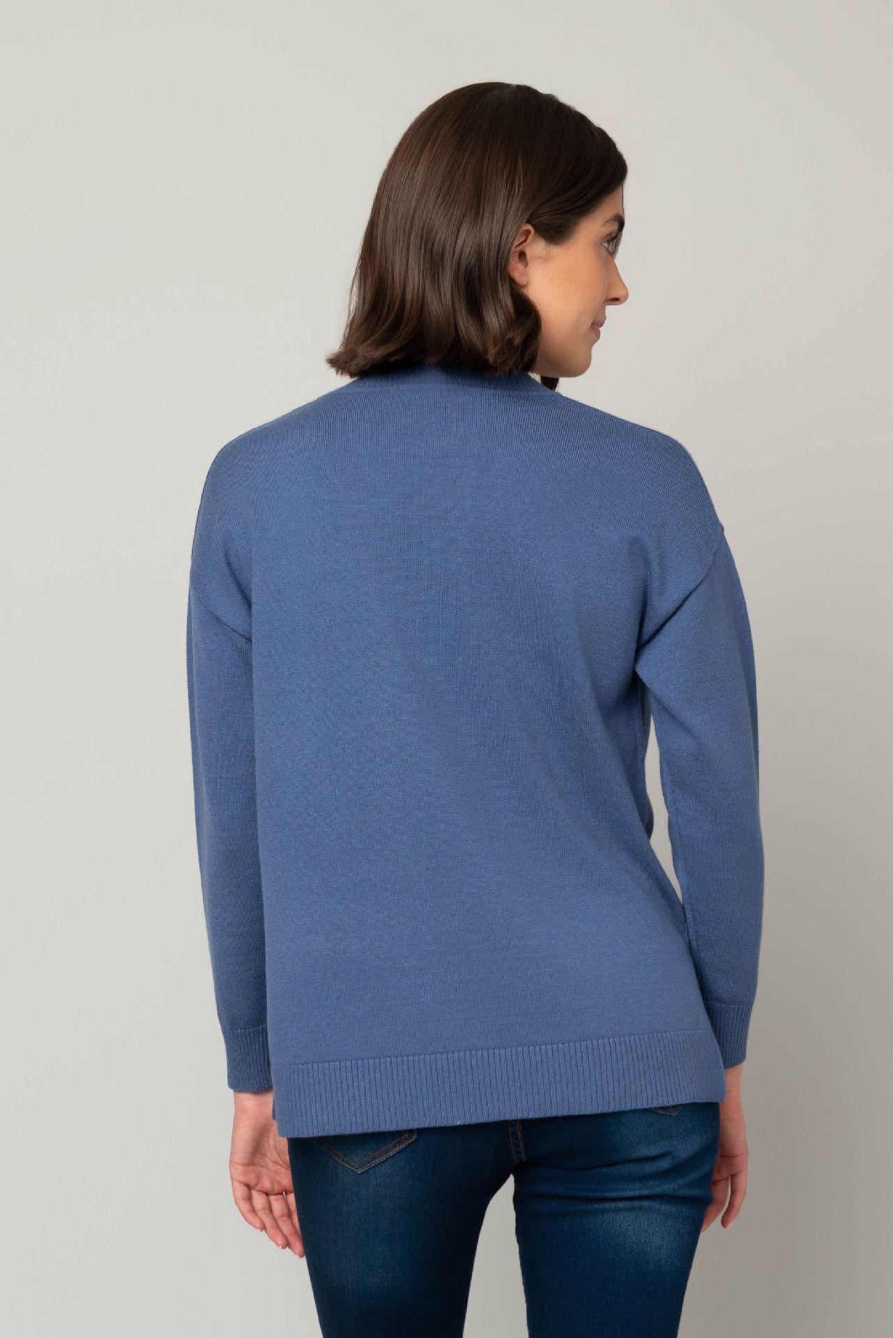 Jersey Stitch V-Neck Sweater