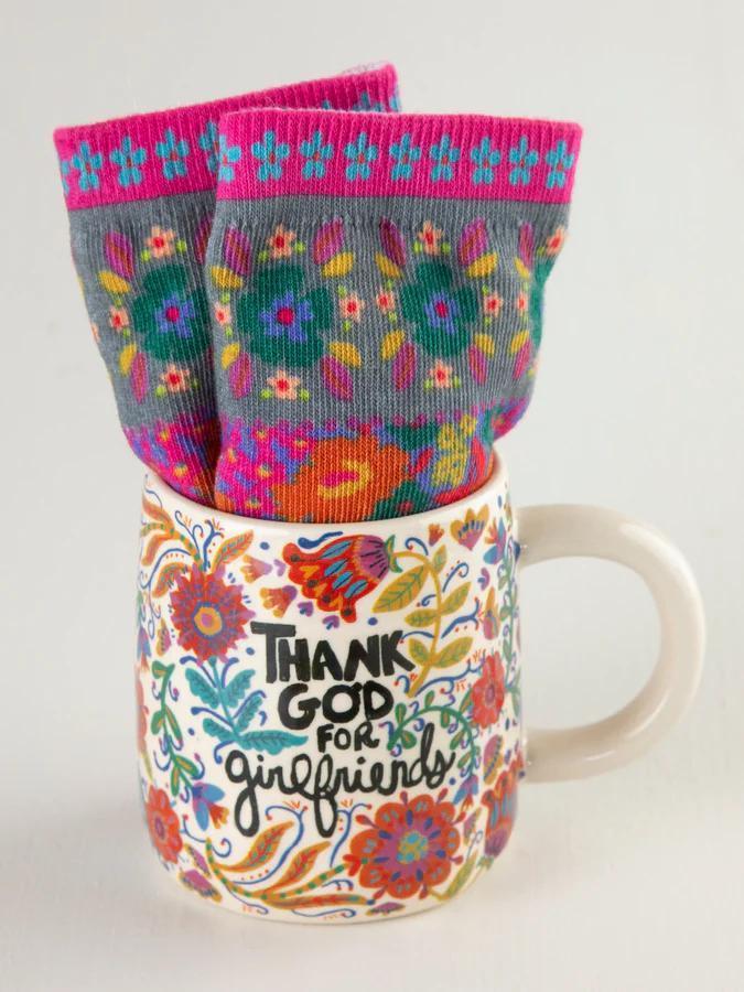 Natural Life Mug & Sock Set - Girlfiends