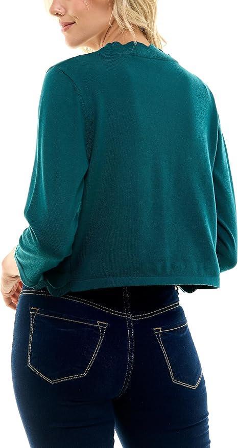 Scallop Knit Shrug Cardigan