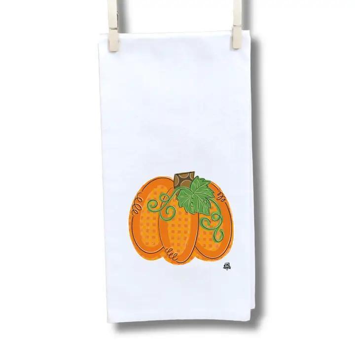 Gingham Pumpkin Towel