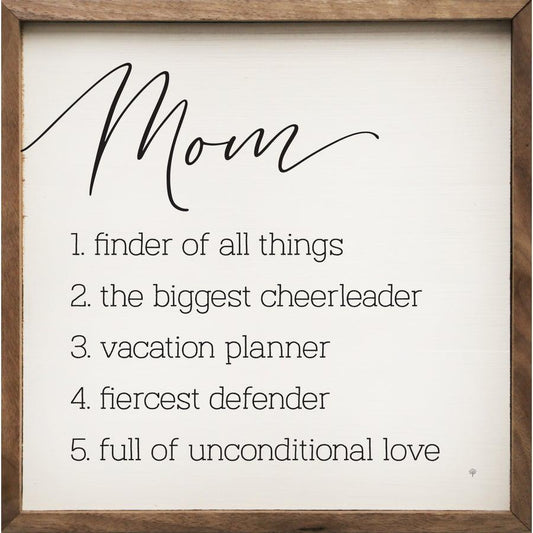 Things About Mom White