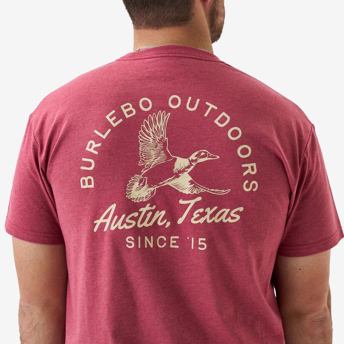 Burblebo Short Sleeve Tee - Classic Duck - Heather Red