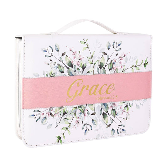 Bible Cover - Watercolor Flower Grace Ephesians 2:8