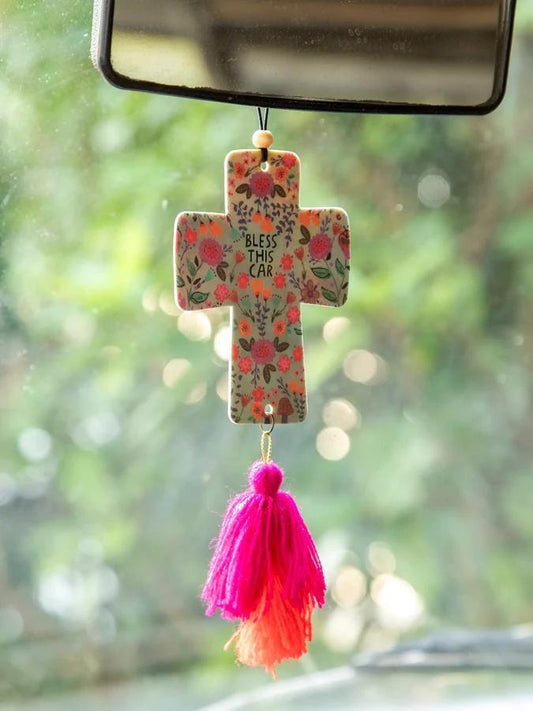 Natural Life Car Freshner - Cross