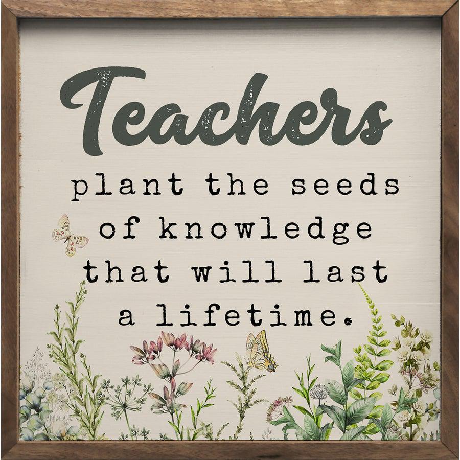 Teachers Plant The Seeds Floral White