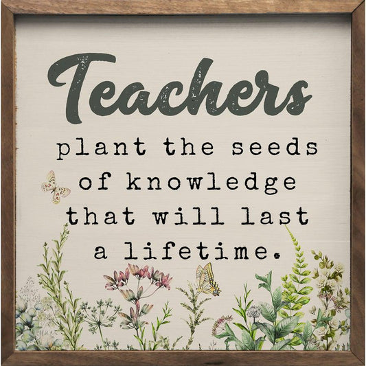 Teachers Plant The Seeds Floral White