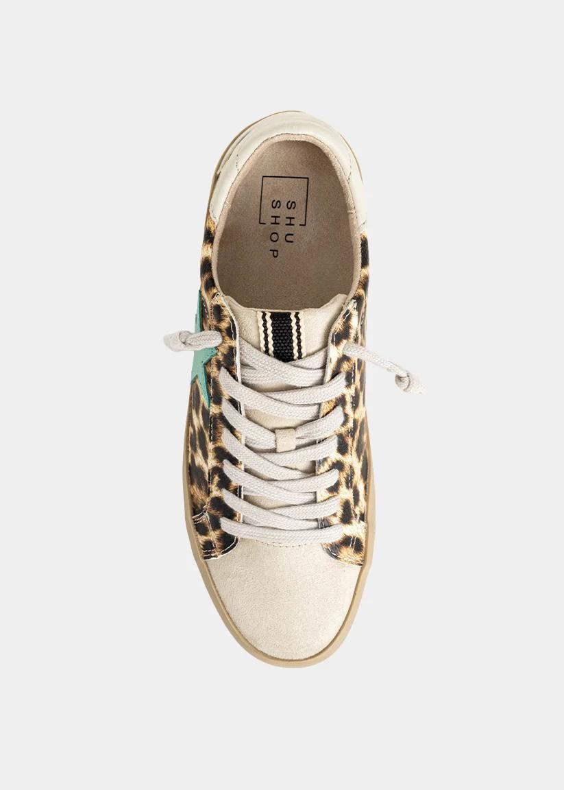 ShuShop Paula Turquoise Star Sneaker