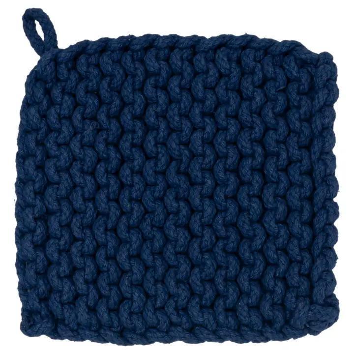 Sage Chunky Knit Cotton Pot Holder