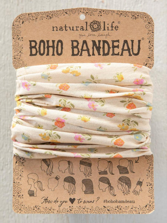 Natural Life Full Boho Bandeau® Headband - Pastel Floral