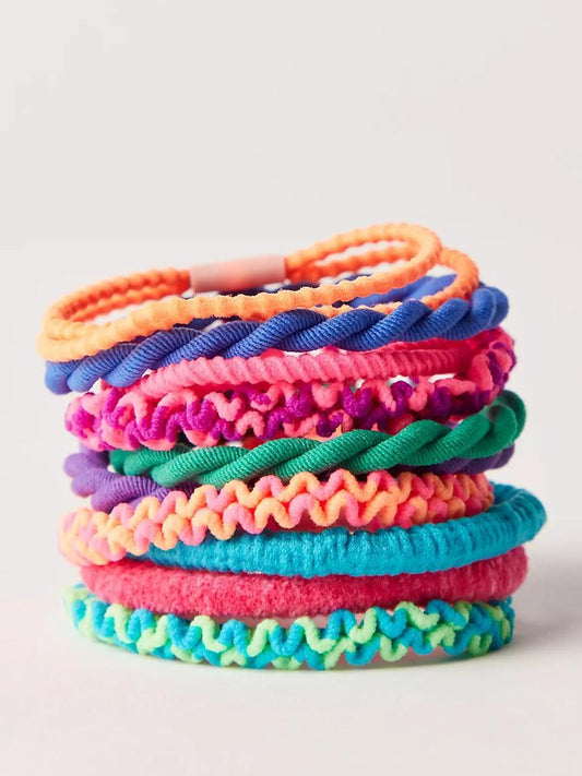 Natural Life Textured Hair Ties, Set of 10