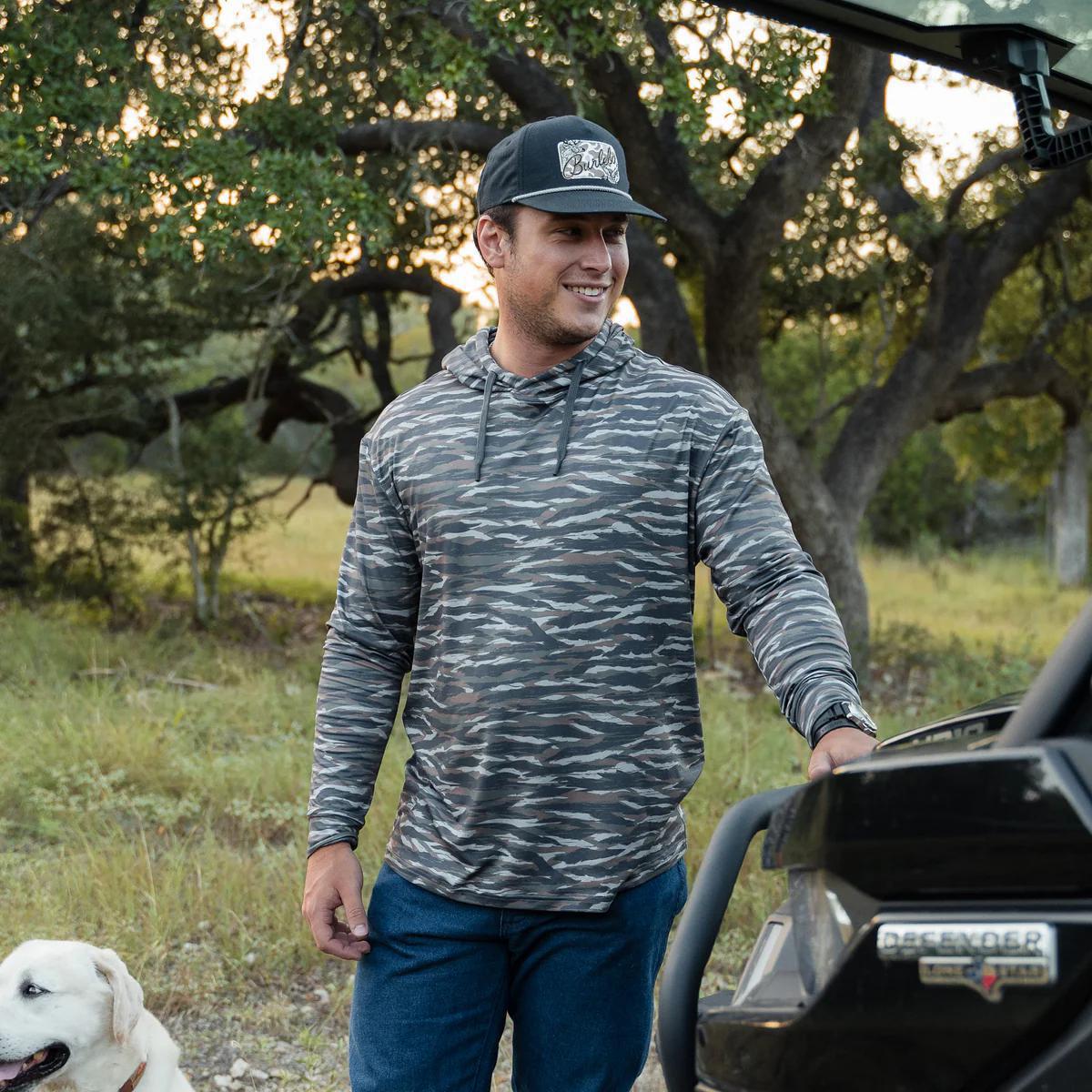 Burlebo Performance Hoodie Tiger Stripe Camo