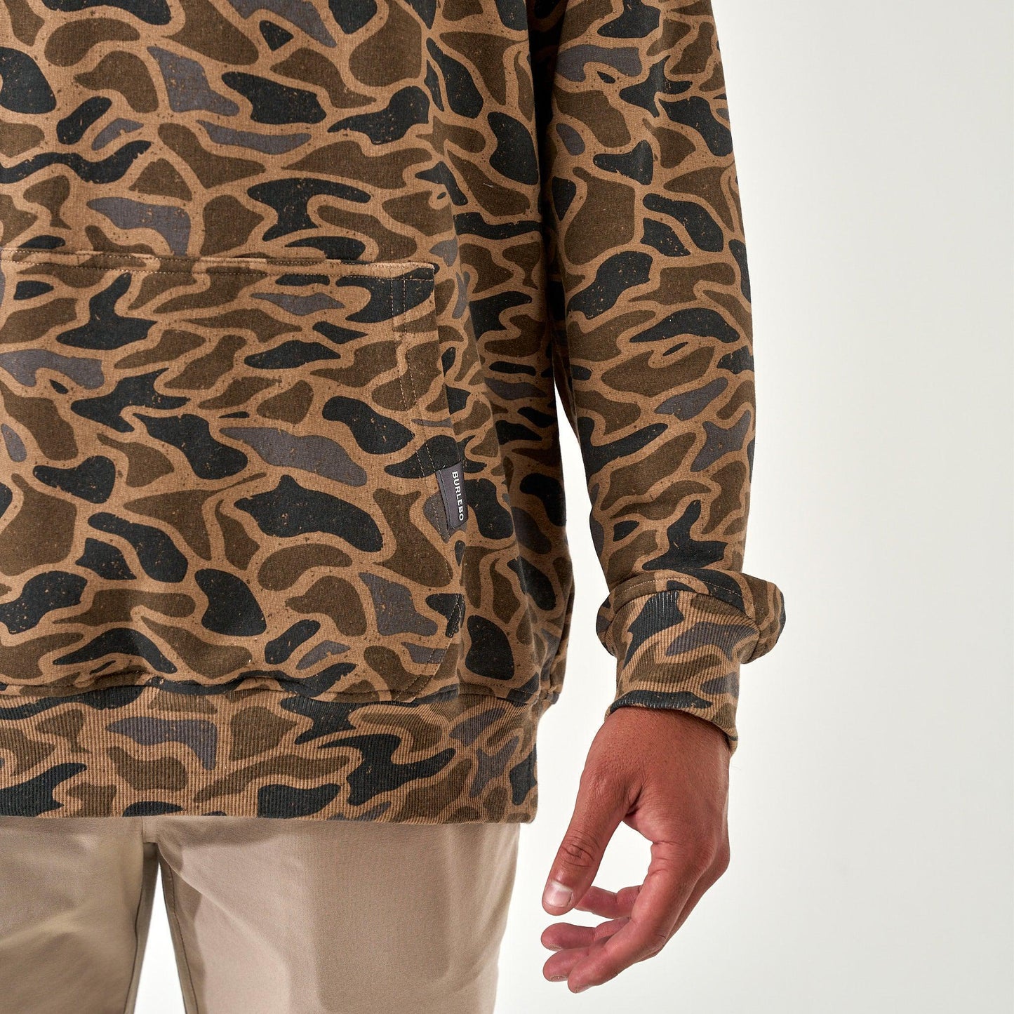 BURLEBO Fleece Hoodie Gauge Camo
