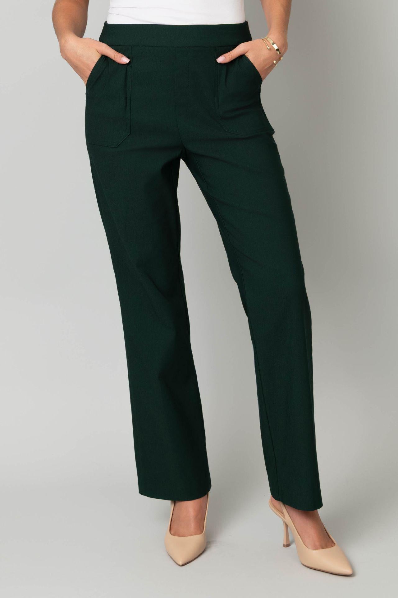 MILLENNIUM TWILL STRETCH WIDE LEG PANT WITH POCKETS