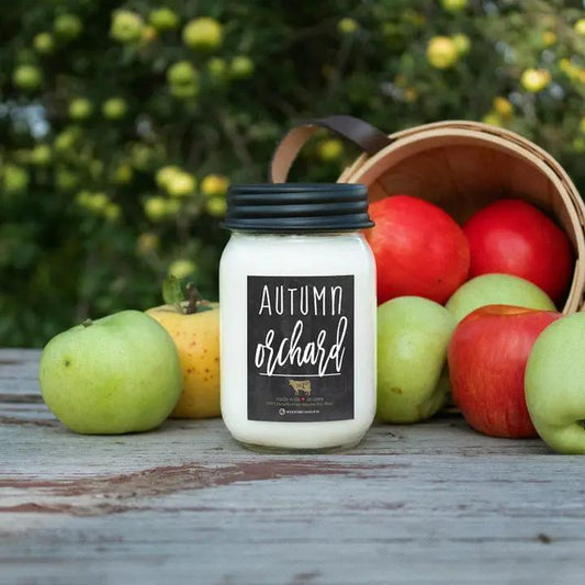 Autumn Orchard 13 oz Mason Jar Fall Candle