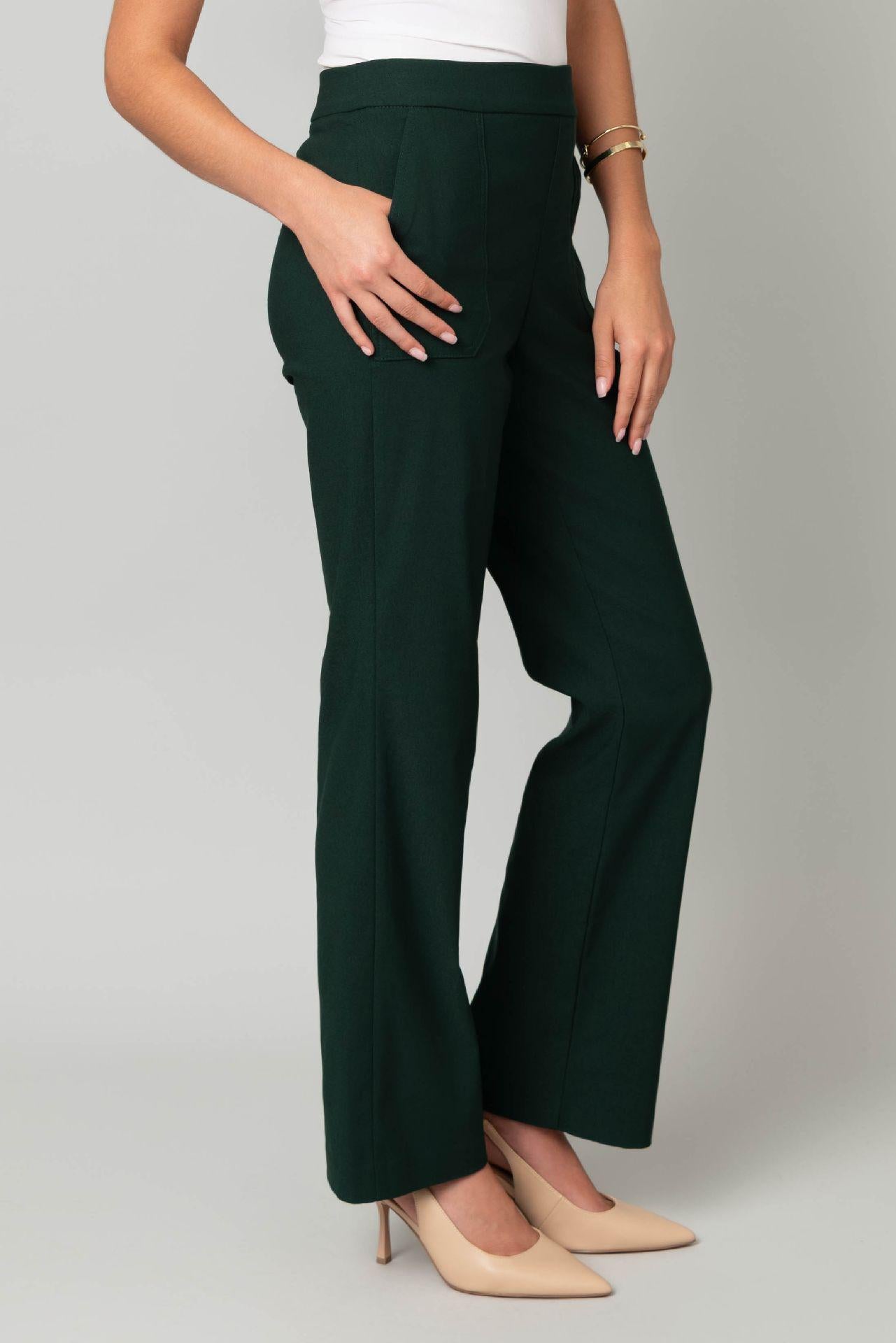 MILLENNIUM TWILL STRETCH WIDE LEG PANT WITH POCKETS