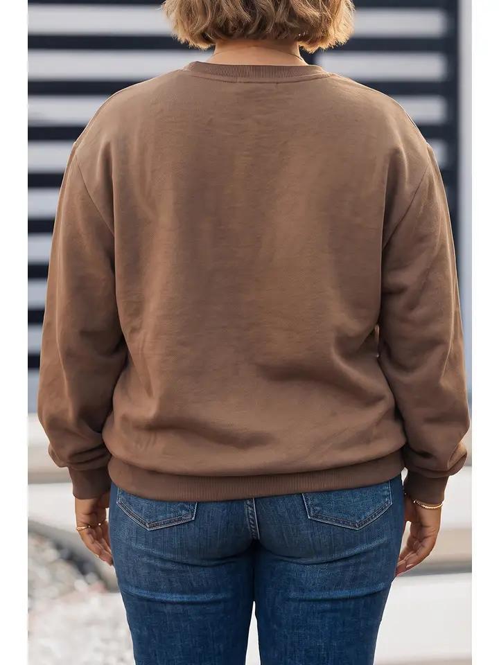 Amen/WWJD Oversized Loose Fit Mock Neck Sweatshirt