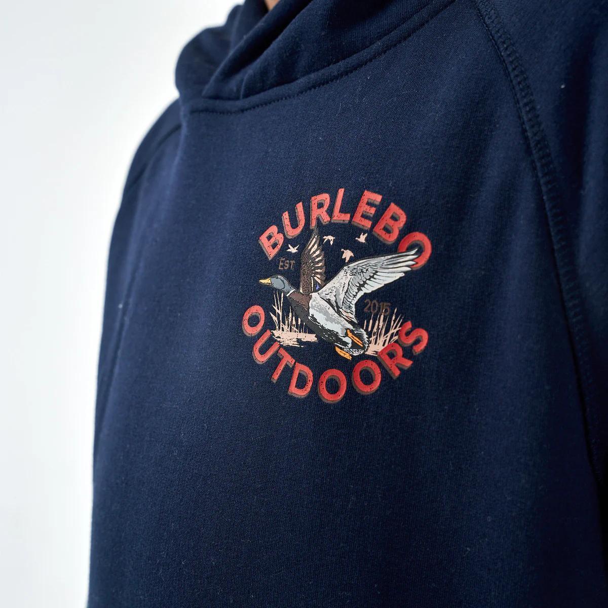 Burlebo Youth Fleece Hoodie - Old School Duck Hunt