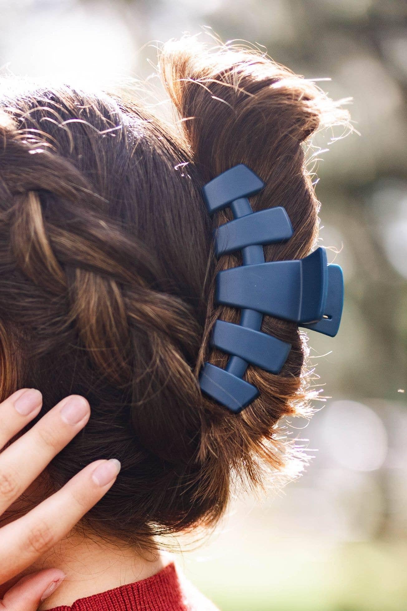 TELETIES Classic Hair Clip | Large | Midnight Rain