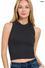 Zenana Built in Bra Seamless Crop Tank Top