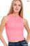 Zenana Built in Bra Seamless Crop Tank Top