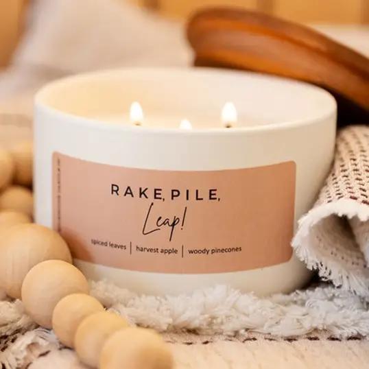 Rake, Pile, Leap | 10 oz Signature Statement Candle