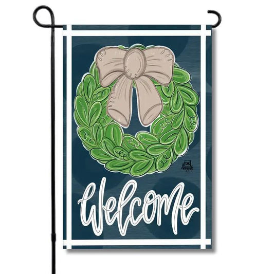 DK Mocha Wreath Garden Glam Garden Flag