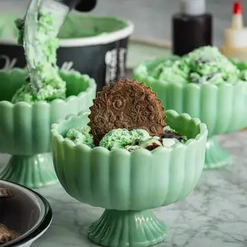 Jadeite Glass Collection Sundae Dish