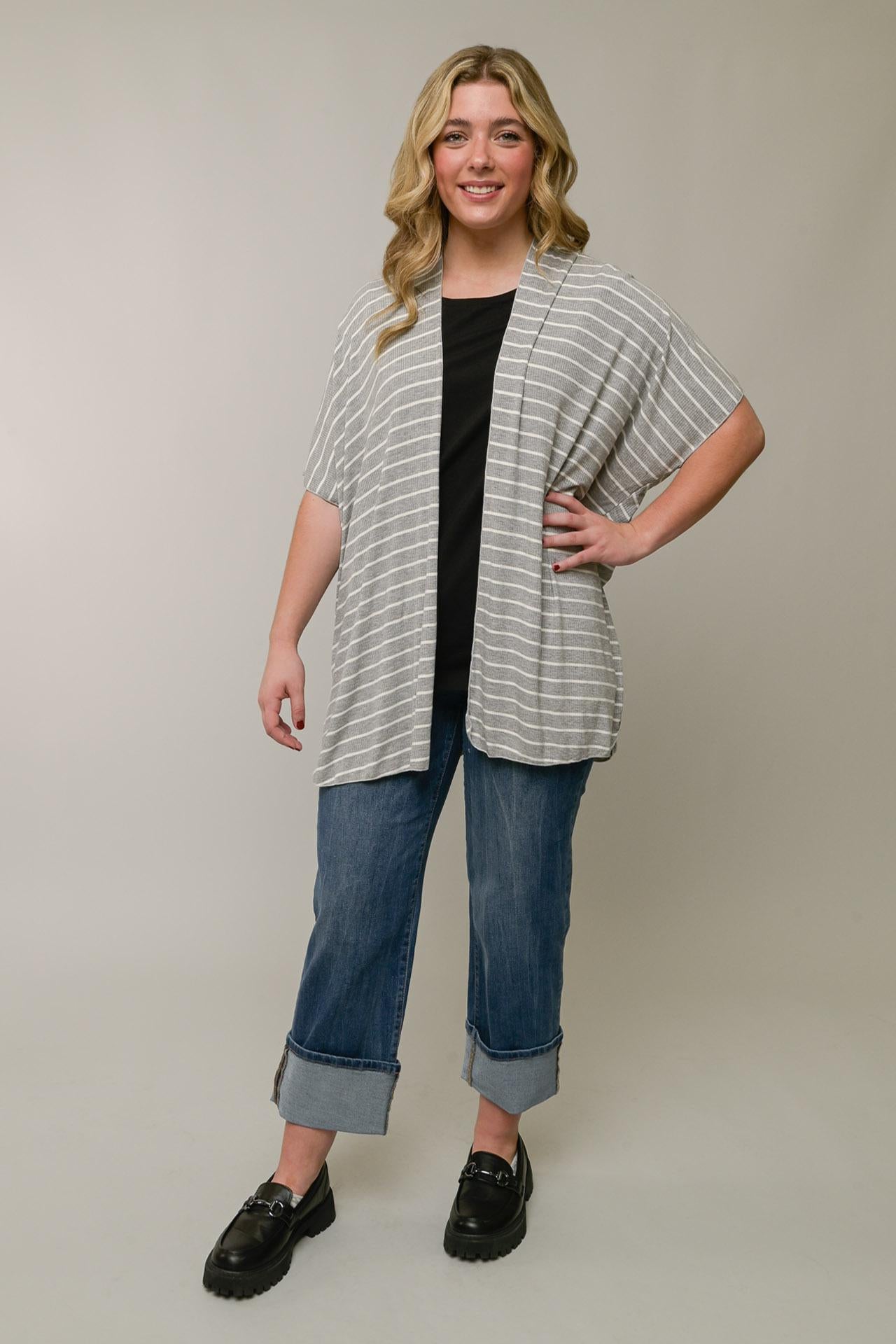 Ribbed Kimono