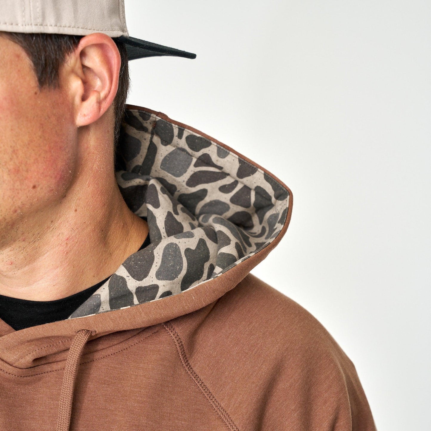 Burlebo Fleece Hoodie - Heather Brown