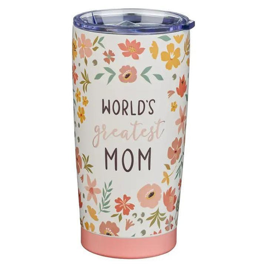 Tumbler Ss Floral World's Greatest Mom