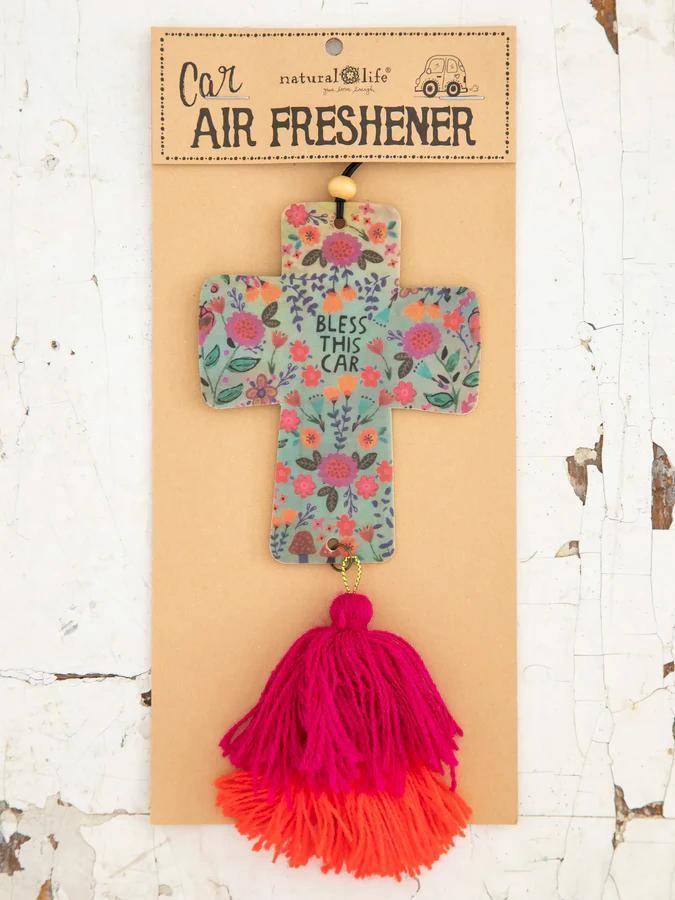 Natural Life Car Freshner - Cross