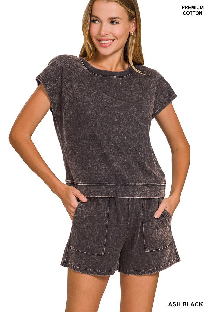 Zenana CTCPW-3441Y Premium Cotton Washed Sleeveless Set