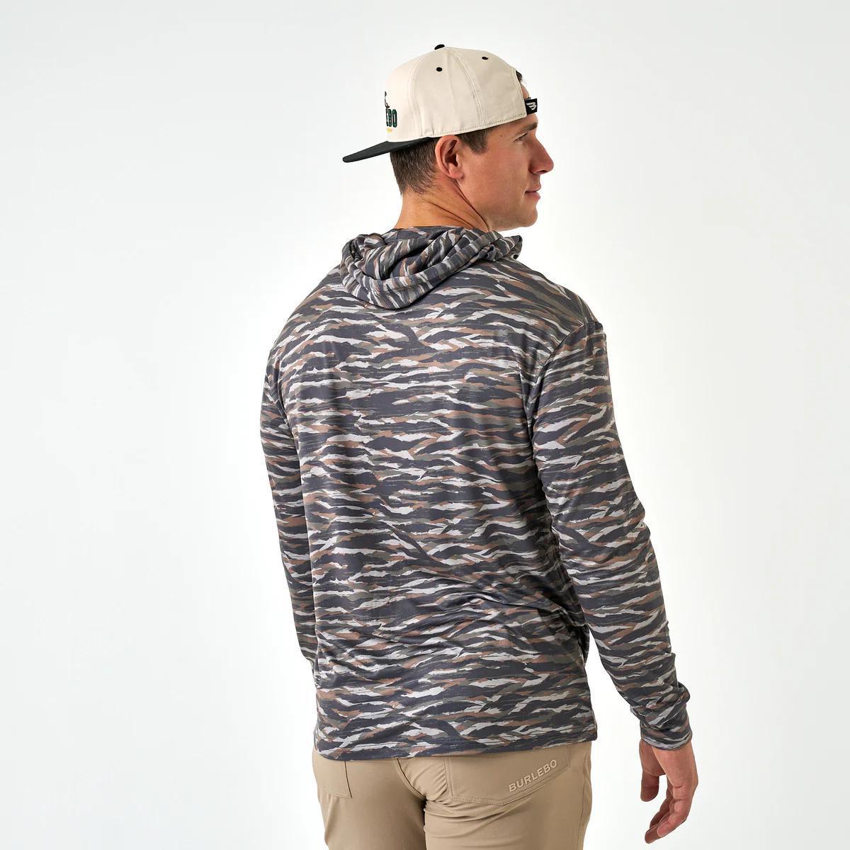 Burlebo Performance Hoodie Tiger Camo - Wetland