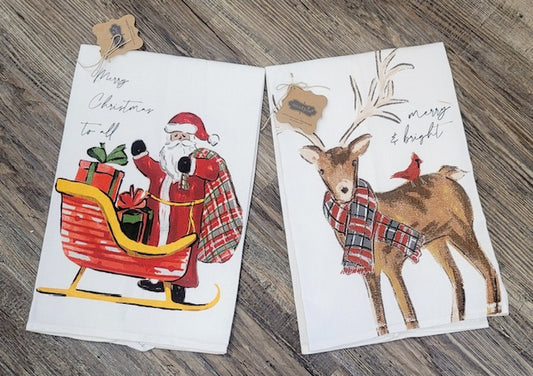 Traditional Christmas Tea Towels